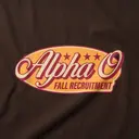 Alpha Omicron Pi Curved Text Stars Rush Shirt