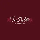 Delta Delta Delta Rose Script Date Party Tank