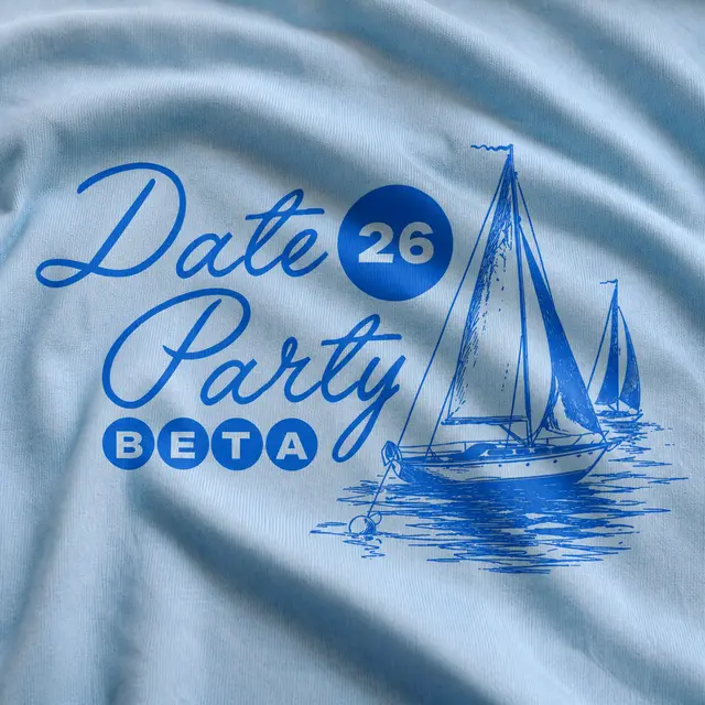 Beta Nautical Sailboat Date Party Sweater
