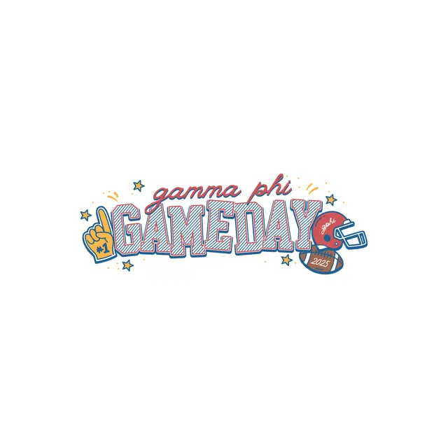 Gamma Phi Beta Game Day Foam Finger Crewneck