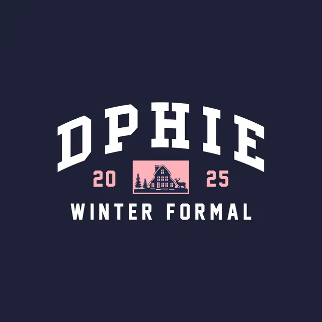 Delta Phi Epsilon Cabin Scene Winter Formal Crewneck