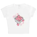 Container Full of Strawberries Drawing PR Crop Top Design for Theta Phi Alpha
