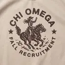 Chi Omega Cowboy Illustration Rush Shorts