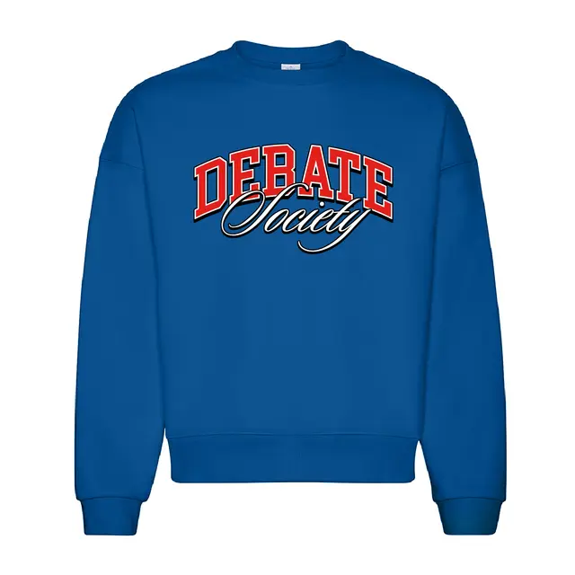 Debate Society Bold Lettering Script PR Crewneck 2