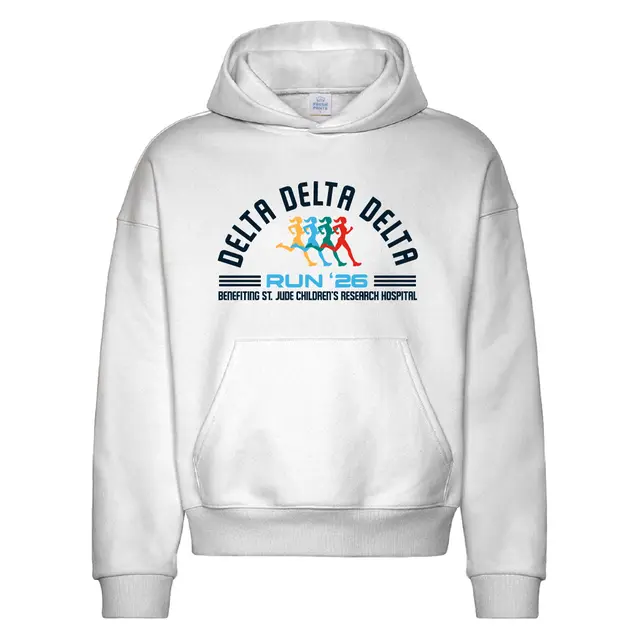 Delta Delta Delta Colorful Runners Philanthropy Hoodie 2