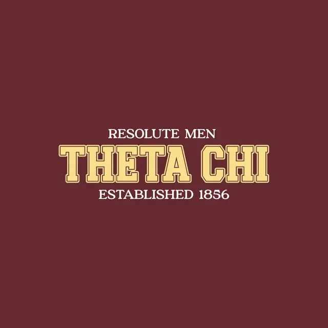 Theta Chi Bold Text Maroon PR Hoodie