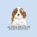 Alpha Delta Pi Cute Puppy Illustration Recruitment Hoodie