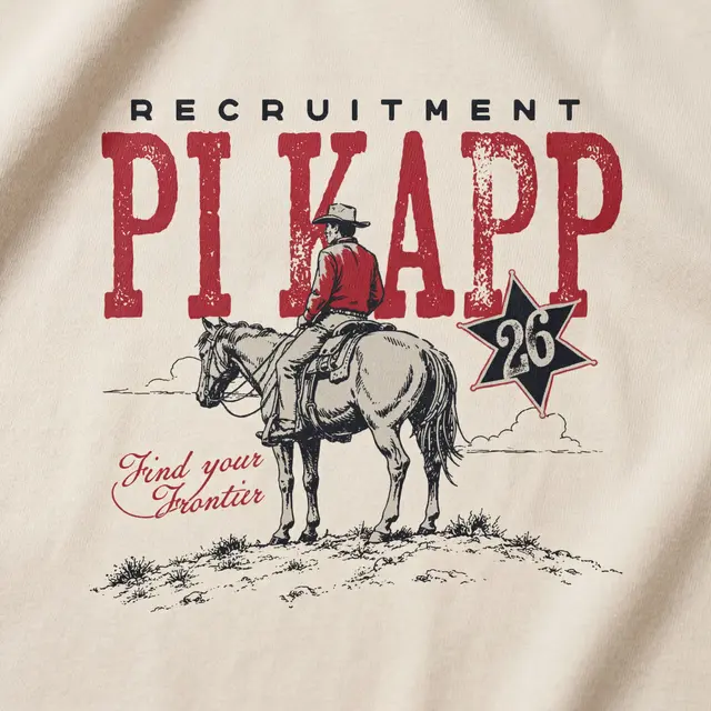 Pi Kappa Phi Cowboy Illustration Rush Sweater