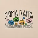 Sigma Kappa Colorful Pumpkin Halloween Sweater