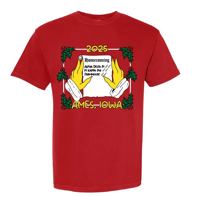 Alpha Delta Pi Festive Santa Letter PR Shirt 2