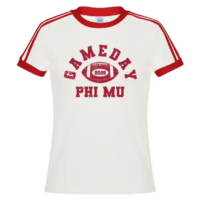 Phi Mu Football Graphic Game Day Shirt 2