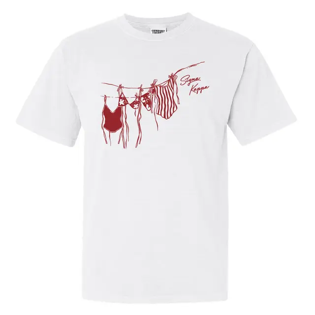 Sigma Kappa Swimwear Line Art PR Shirt 2