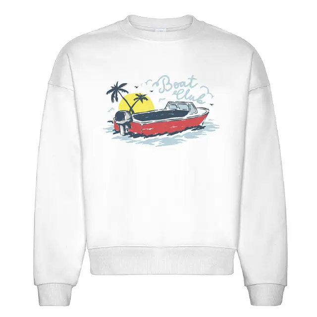 Boat Club Nautical Sunset Graphic PR Crewneck 2