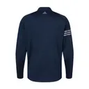 Adidas 3-Stripes Competition Quarter-Zip Pullover a492 Collegiate Navy- Grey Three Heather- Grey Two Back
