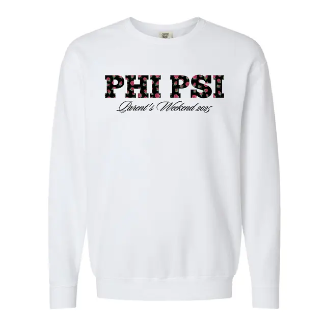 Phi Kappa Psi Floral Text Parent's Weekend Crewneck 2