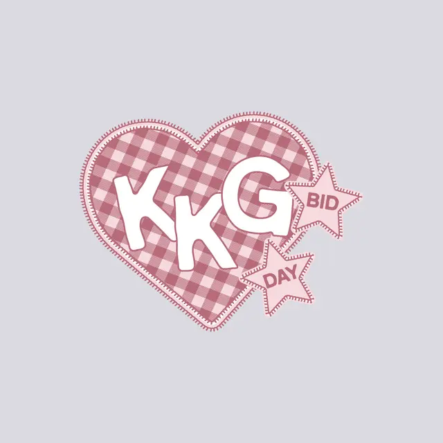 Kappa Kappa Gamma Gingham Heart Rush & Bid Tank