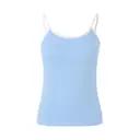 Fresh Prints FP121 Hailey Scoop Tank Light Blue White mto Front