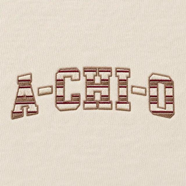 Alpha Chi Omega Striped Block Lettering PR Sweater