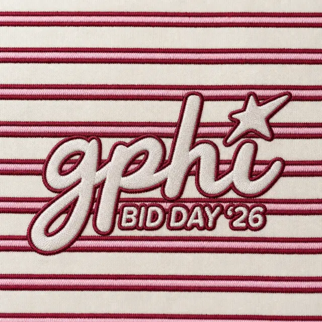 Gamma Phi Bold Script Star Rush Tank