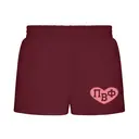 Pi Beta Phi Heart Design PR Shorts 2