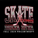 Delta Zeta Bold Hockey Skate Philanthropy Shirt
