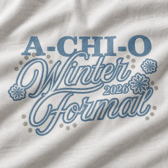 Alpha Chi Omega Floral Illustration Winter Formal Tank