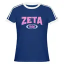 Zeta Tau Alpha Crackled Pink Text PR Shirt 2
