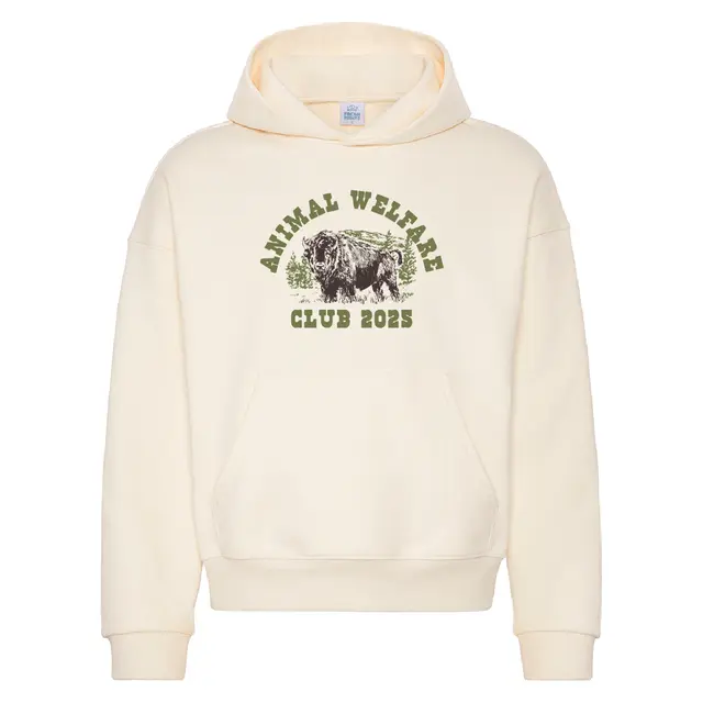 Animal Welfare Club Bison Illustration PR Hoodie 2