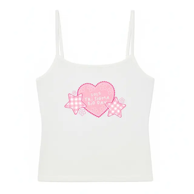 Sigma Sigma Sigma Gingham Stars and Heart Bid Day Tank 2