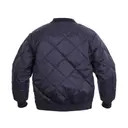 Customizable Rothco Diamond Nylon Quilted Flight Jacket - Navy Blue 7160 Navy Blue Back