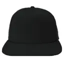 Big Accessories Foam Front Trucker Hat bx030 Black Black Front