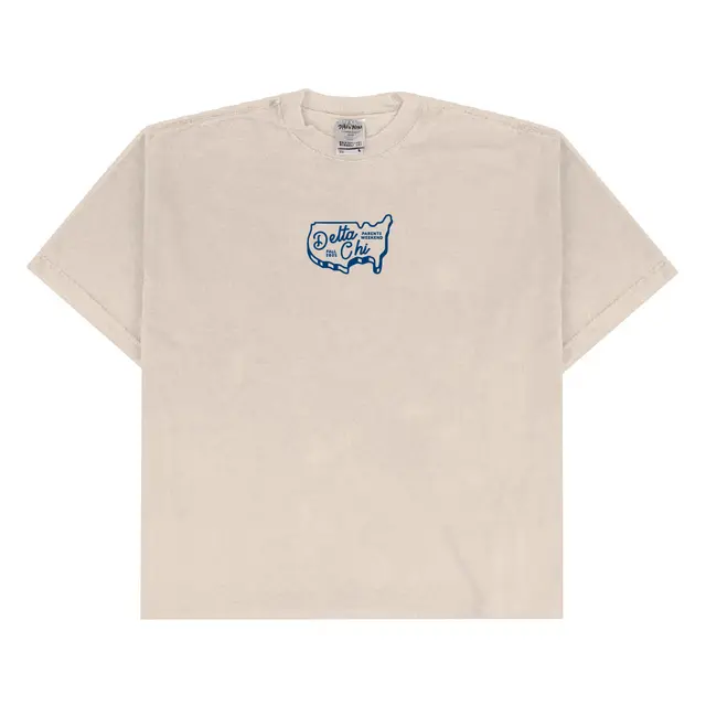 Delta Chi Map Outline Parents Weekend Shirt 2
