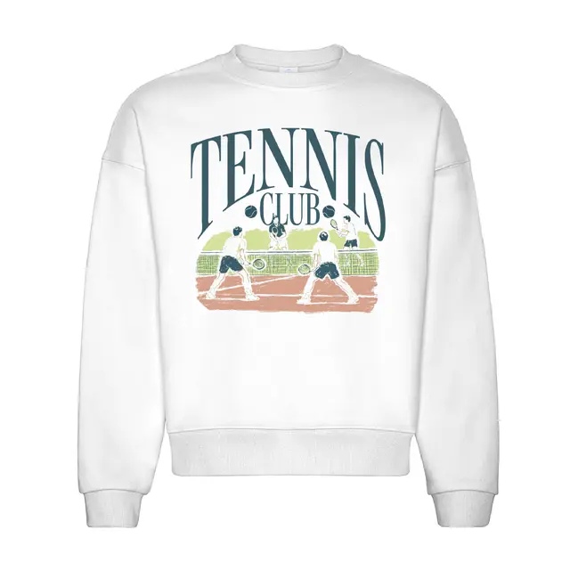 Tennis Club Illustrated Players Graphic PR Sweater 2