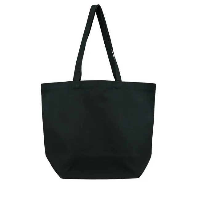 ECOBAGS Organic Cotton Shopping Tote Black Back
