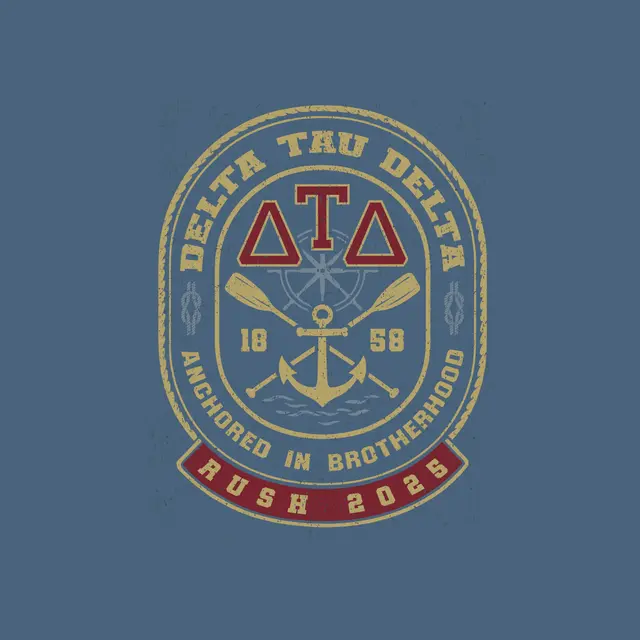 Delta Tau Delta Nautical Badge Rush Shirt