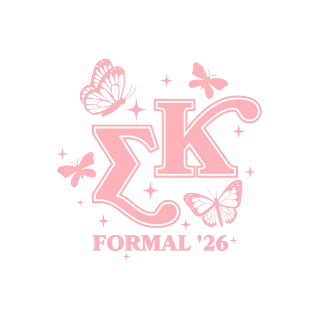 Sigma Kappa Butterfly Design Formal Shirt