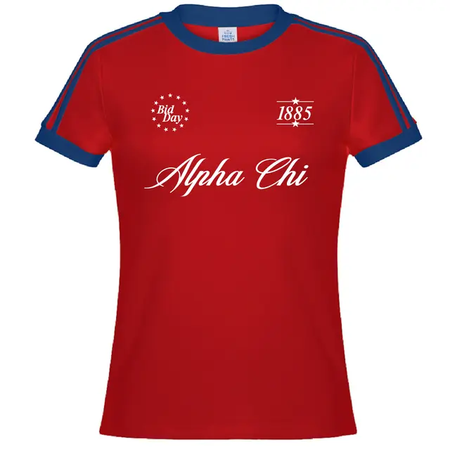 Alpha Chi Omega Scripted Logo Bid Day Jersey 2