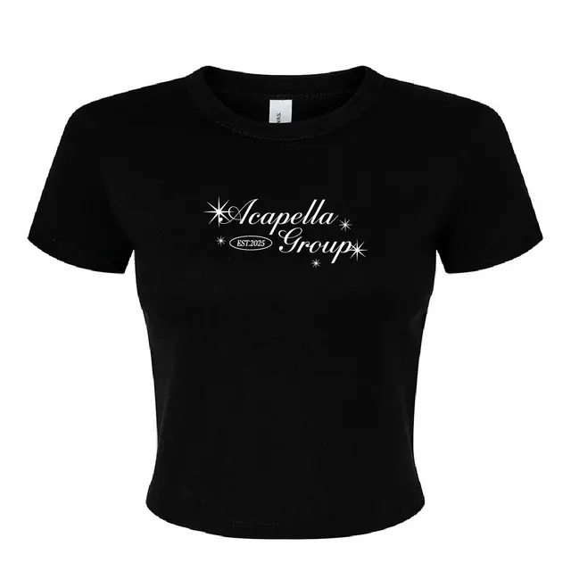 Acapella Group Sparkles and Script Text PR Shirt 2
