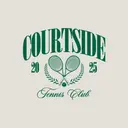 Tennis Club Courtside Rackets Design PR Crewneck