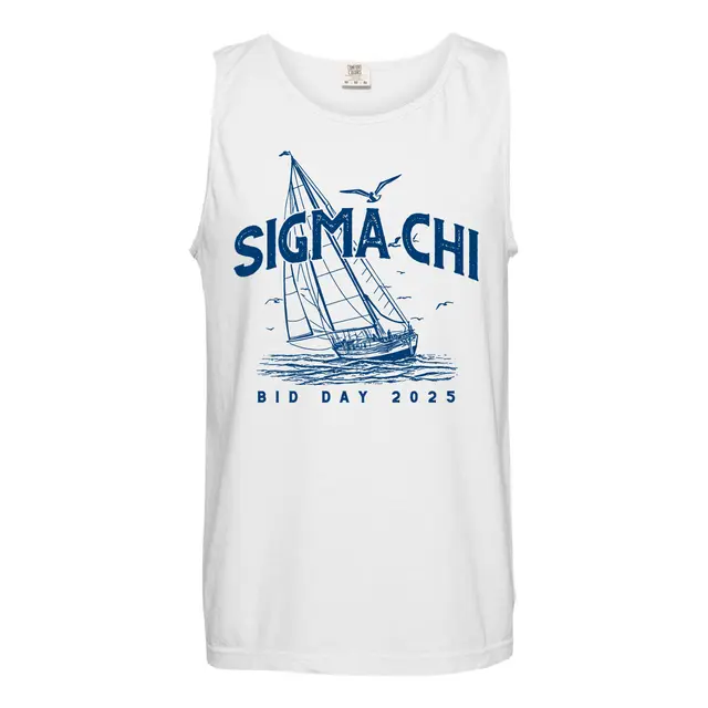 Sigma Chi Sailboat and Seagulls Rush & Bid Tank 2