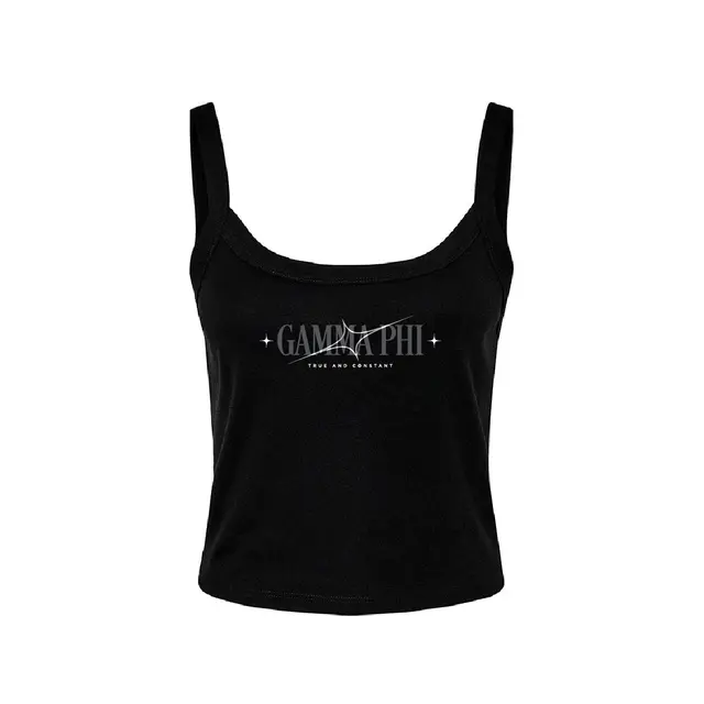 Gamma Phi Beta Sparkle Star Text PR Tank 2
