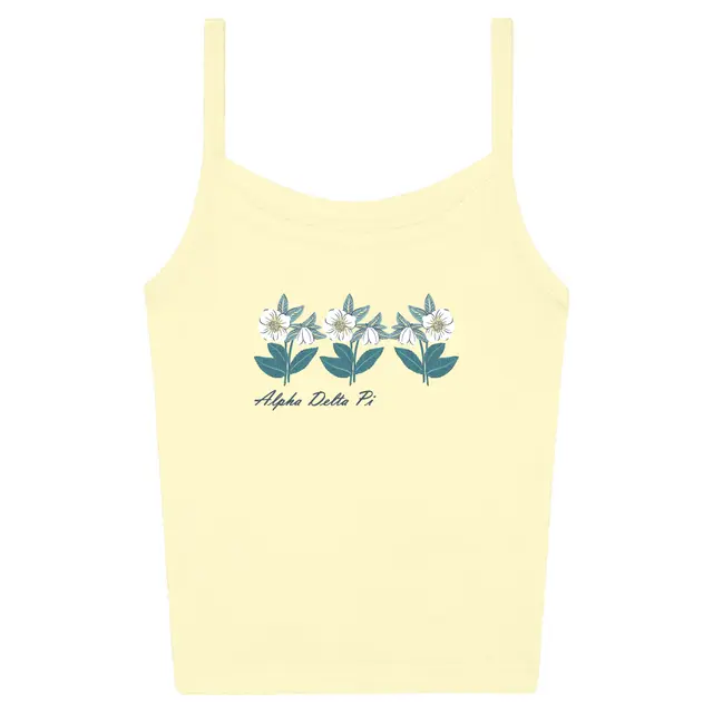 Alpha Delta Pi Blooming Floral PR Tank 2