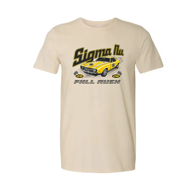 Sigma Nu Vintage Car Graphic Rush Shirt 2