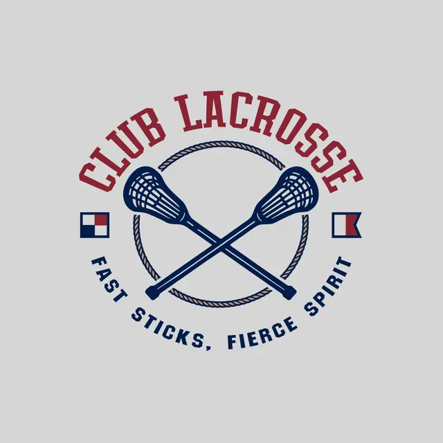 Club Lacrosse Crossed Sticks and Rope PR Crewneck
