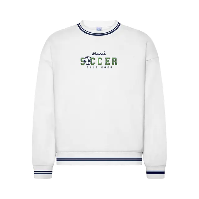 Women's Soccer Classic Block Text PR Crewneck 2