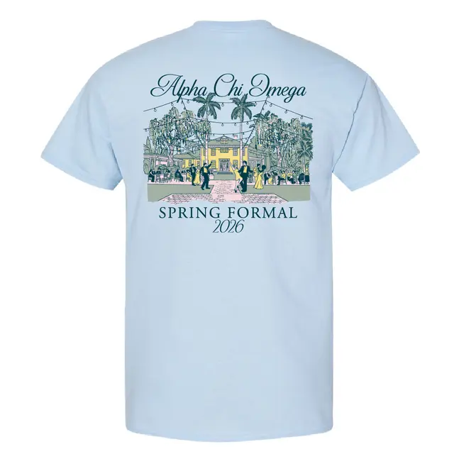 Alpha Chi Omega Elegant Scene Spring Formal Shirt 2