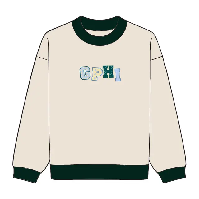 Gamma Phi Beta Playful Block Lettering PR Sweater 2