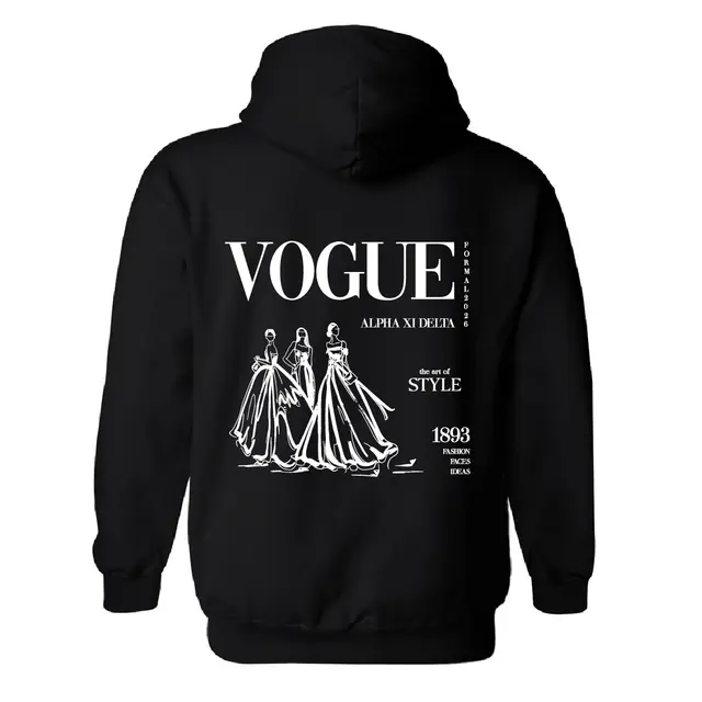 Alpha Xi Delta Fashion Illustration Formal Hoodie 2