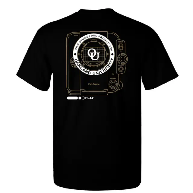 Oakland University Camera Graphic PR Shirt 2