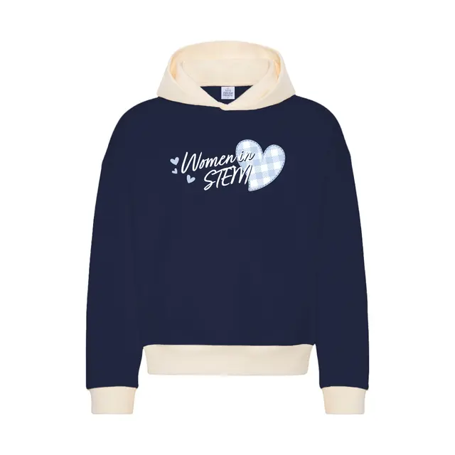 Women in STEM Heart Patterned Text PR Hoodie 2